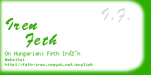 iren feth business card